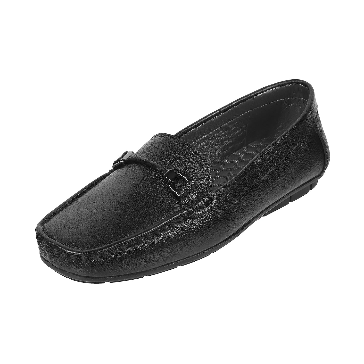 Women Peach Synthetic Flats Slip On Loafers-image-16