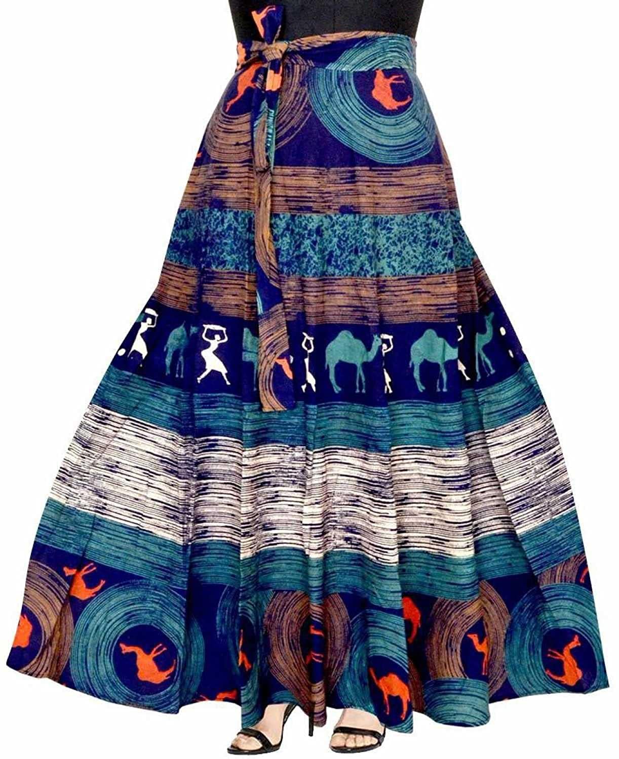 HIMCARE Women's Cotton Rajasthani & Jaipuri Long Maxi Stylish Comfortable Wraparound Skirt - Review, Price and Buying Guide