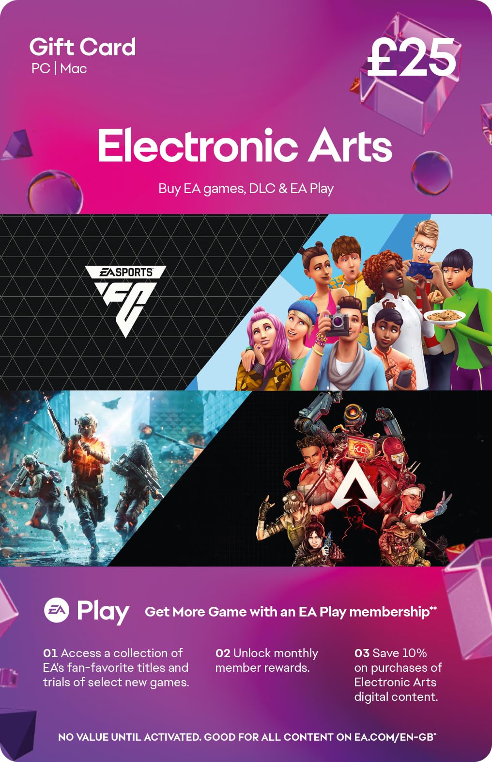 EA Gift Card 25 £ | PC/Mac Code