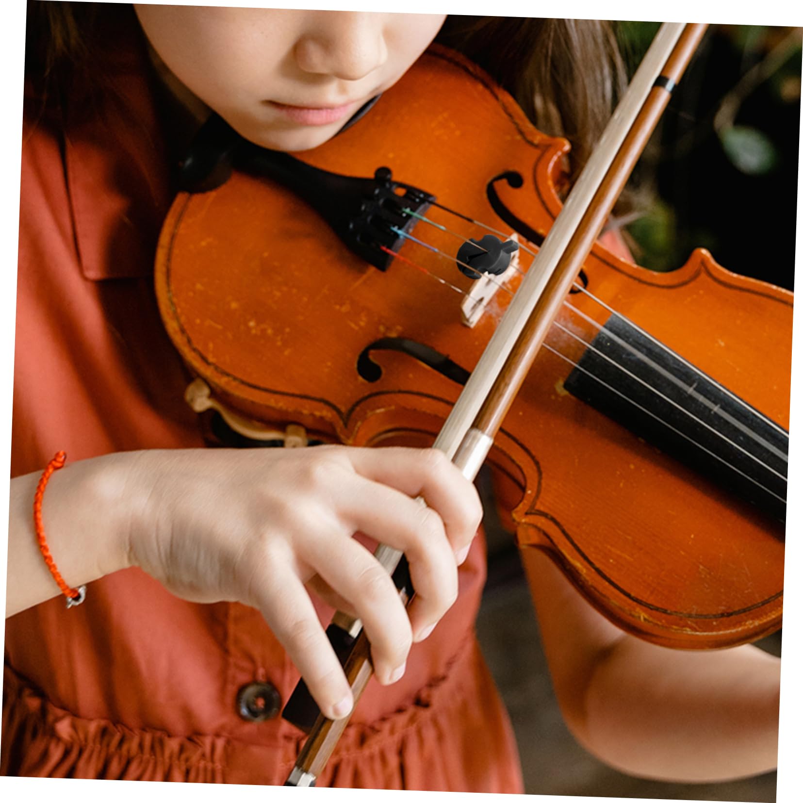 HANABASS Sordina per Pratica Silenziatore in Gomma 8 Pezzi per Violino Nero senza Influire Sul Tono per Principianti