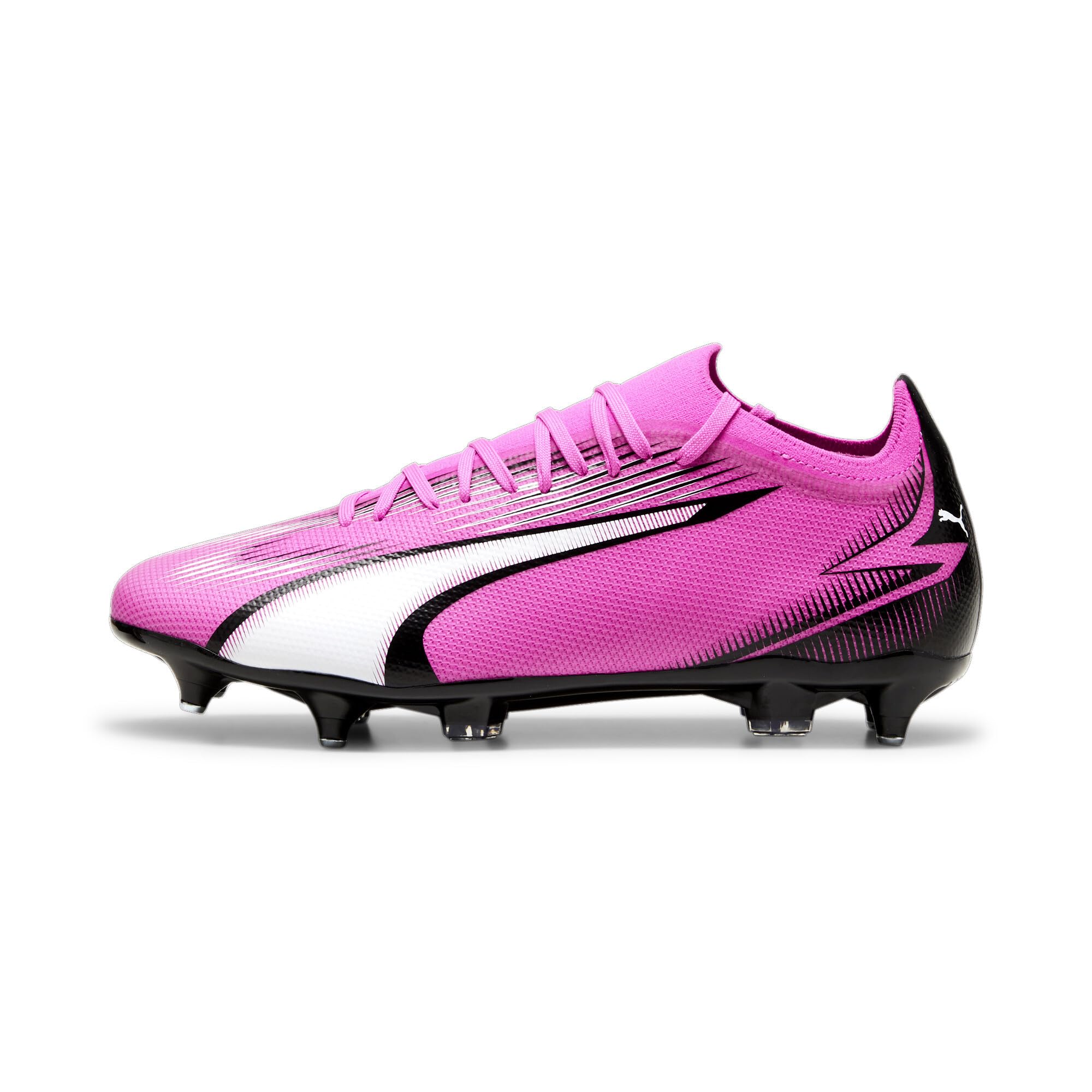Puma Men Ultra Match Mxsg Soccer Shoes, Poison Pink-Puma White-Puma Black, 7.5 UK