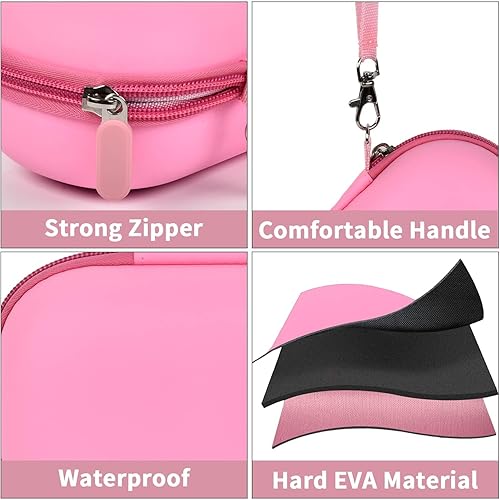 Miniatura 10 de Estuche portátil 2 en 1 para lentes de contacto y funda para lentes, estuche de contacto de viaje con kit de almacenamiento de remojo incluido