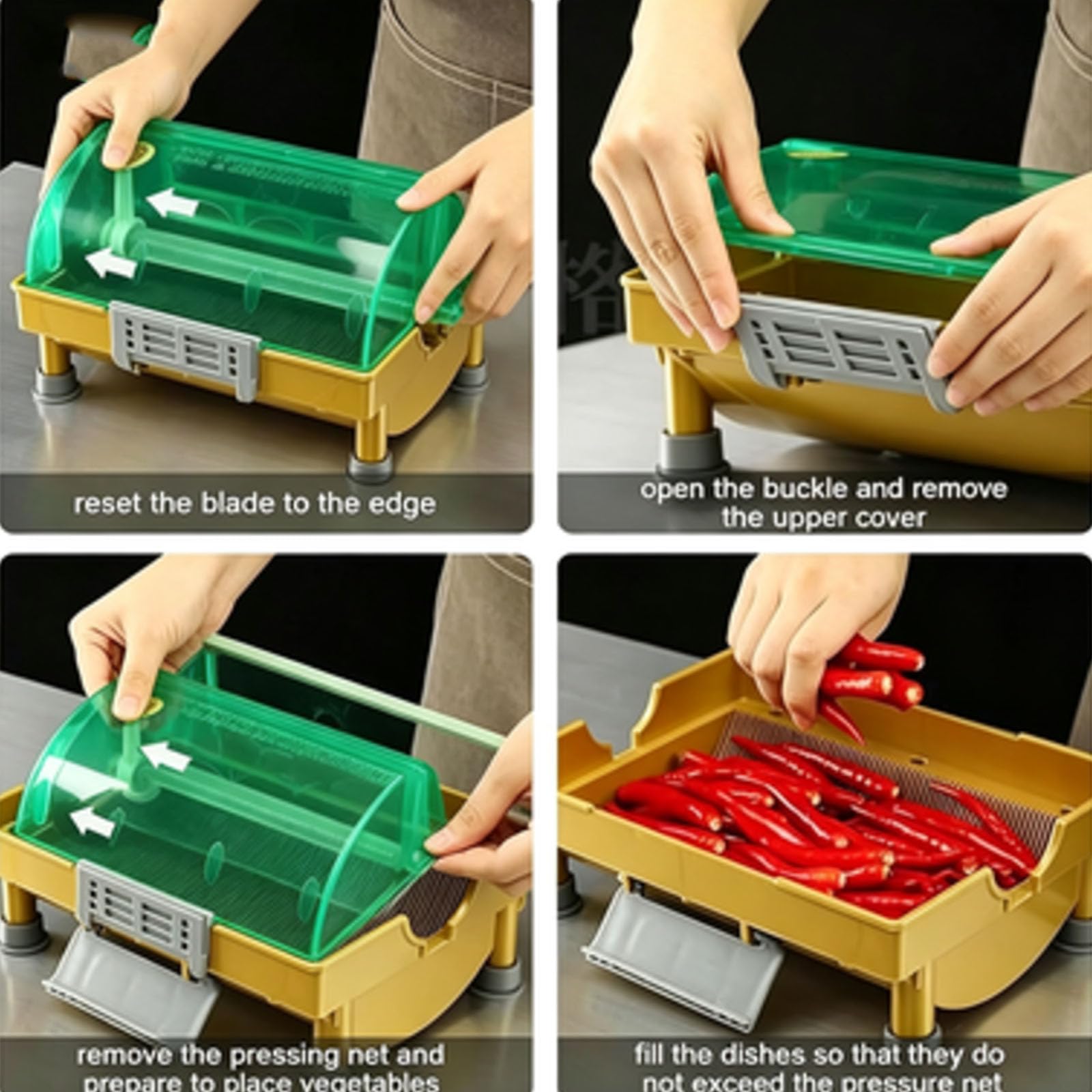 Affettatrice Manuale Professionale Per Cipollotti, Ideale Per Ristoranti E Locali, Con Capacità Di 0,5 Kg Per Utilizzo Singolo, Taglio Uniforme. Perfetta Per Chioschi Alimentari, Negozi Di