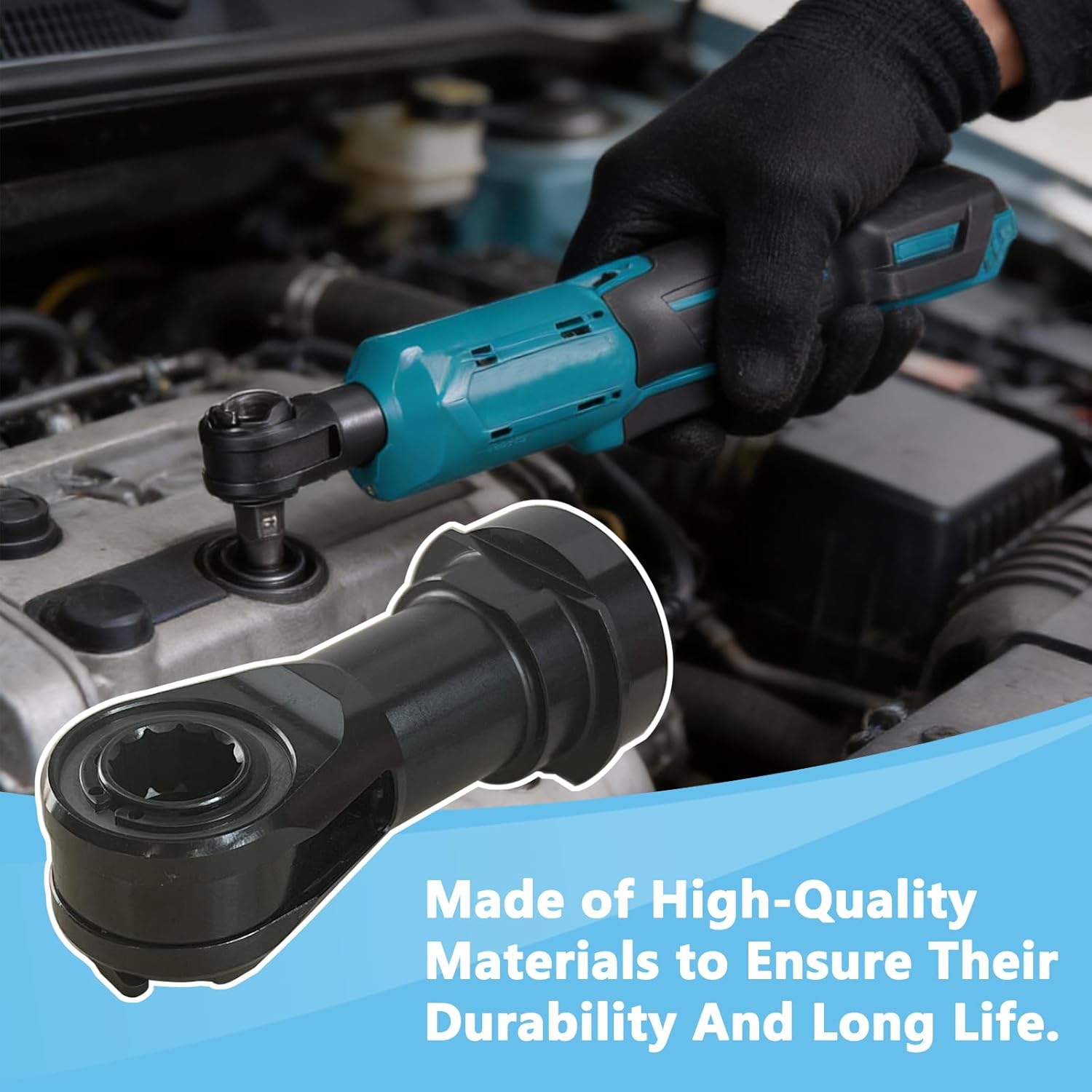 127297-7 Head Assembly Fit for RW01 WR100 WR100D DWR180 XRW01Z Drive Ratchet Replacement Part