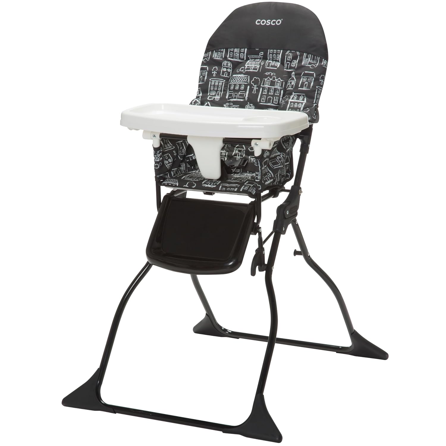 Cosco Kids Highchair for Baby, Simple Foldable High Chair, Convenient, Lightweight, and Compact Design, Mapleton