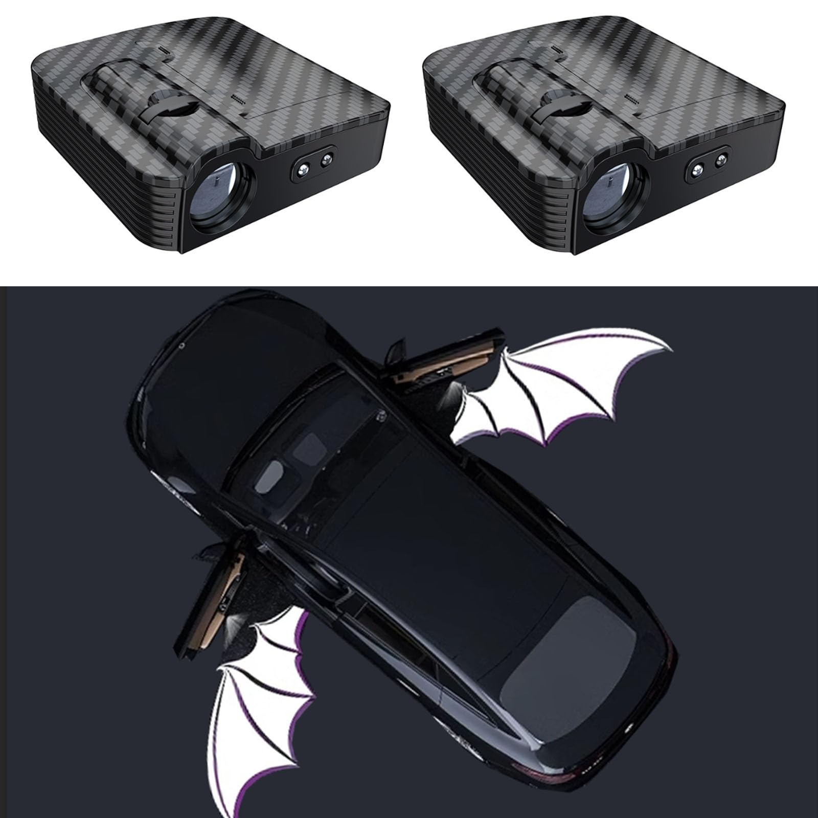 4 pezzi Luci Benvenute Cortesia Illuminazione portiera auto Logo