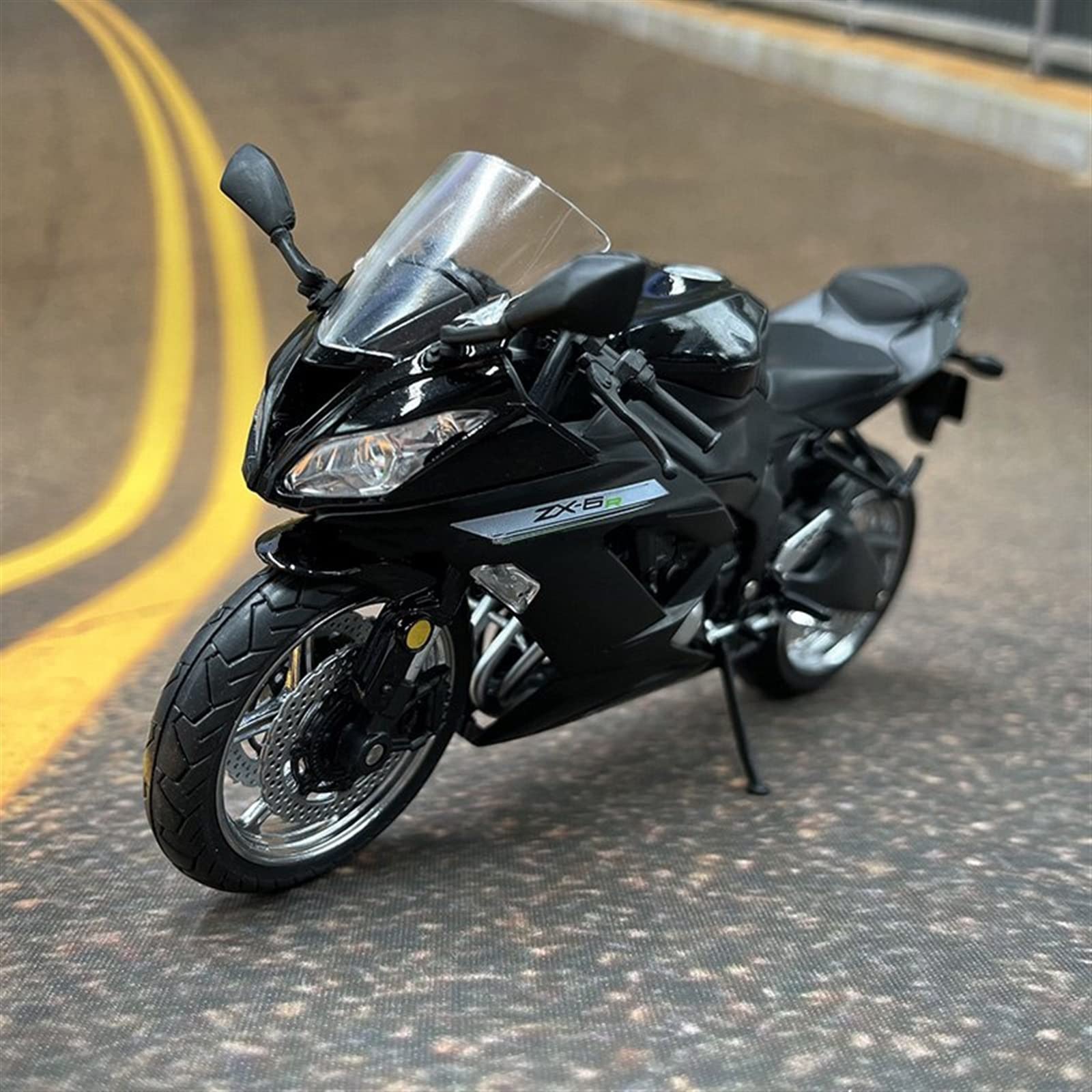 SEYXF Motorbike Toy for Kawasaki ZX-6R Motorcycle Birthday Gift Toys Collection 1/12