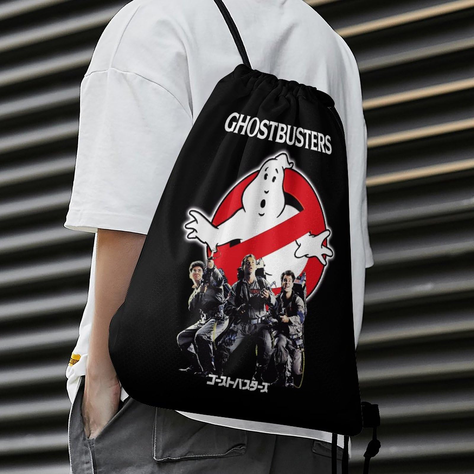 ゴーストバスターズ Ghostbusters 映画 ムービー ナップザック Amazon.co.jp: ジムサック ゴーストバスターズ 収納バッグ 巾着袋