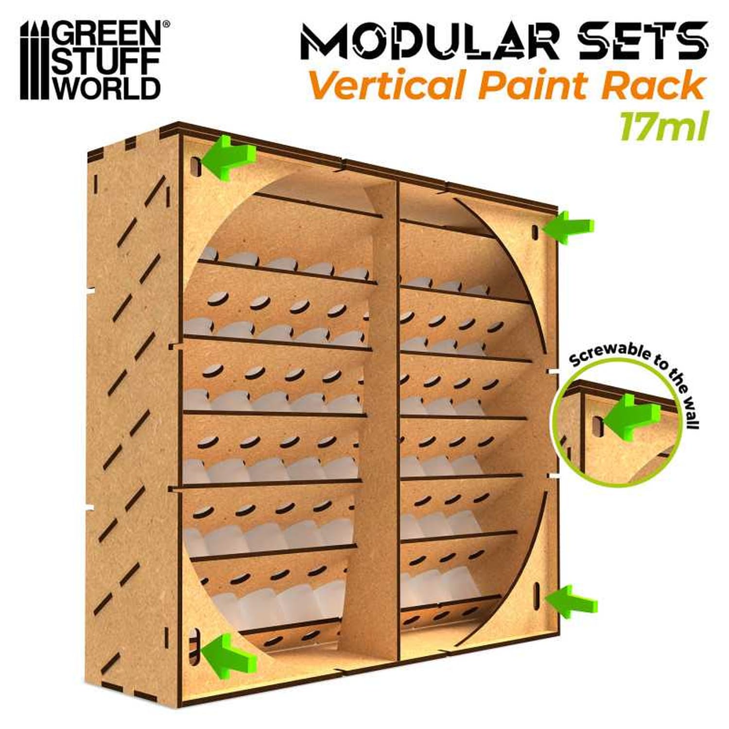 Porte-peinture modulaire vertical
