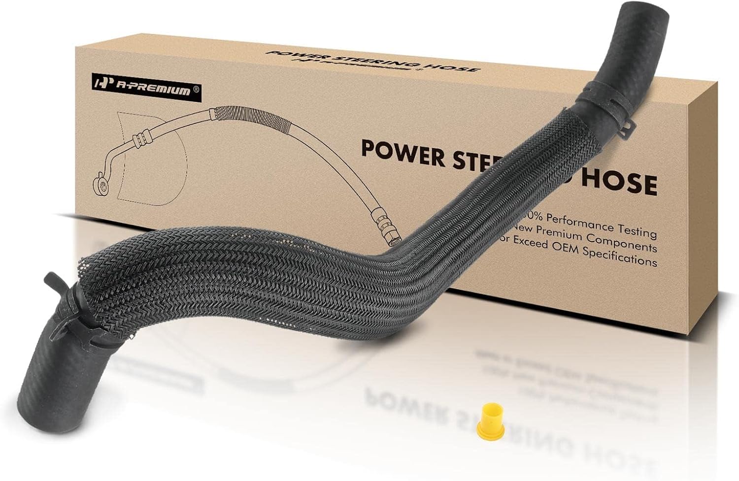 A-Premium Power Steering Reservoir/Suction Line Hose Assembly Compatible with Jeep Wrangler 2012-2017, Wrangler JK 2018, 3.6L, Reservoir To Pump