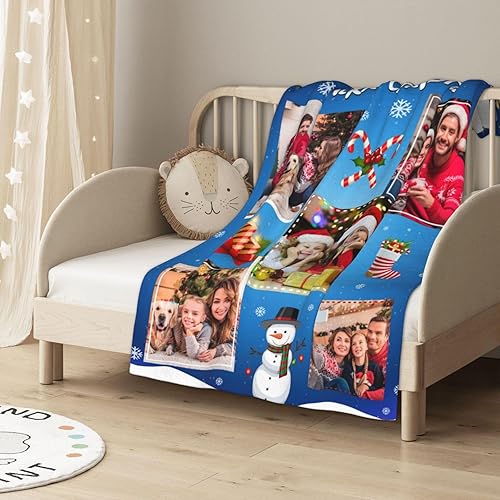 Miniatura 14 de Manta personalizada con fotos, texto, fotos personalizadas, regalos del día de San Valentín para mamá, papá, pareja, esposa, marido, novia, novio