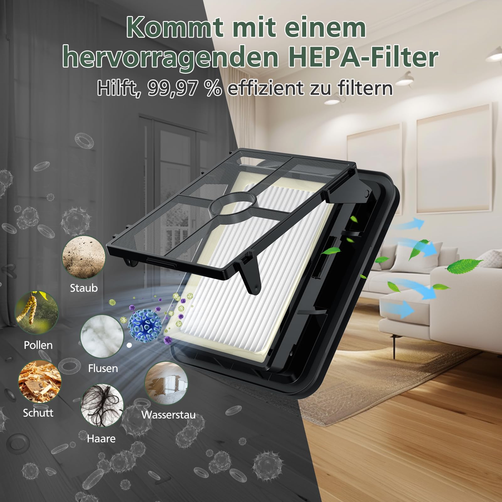 Zubehör für Bissell CrossWave 3-in-1 C3 Pro Nass Trockensauger 3555N, 3 Multi-Oberflächenbürsten 1868 + 3 Filter 1866 für Bissell CrossWave 17132 2225N 2582N 25821 2519 Staubsauger