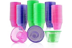 MATANA Neon Plastic Bomb Cups - Party Bomb Shot Glasses