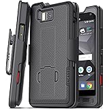 Encased DuraClip for Sonim XP8 Belt Clip Case, Hard Cover Case with Phone Holster (Black)