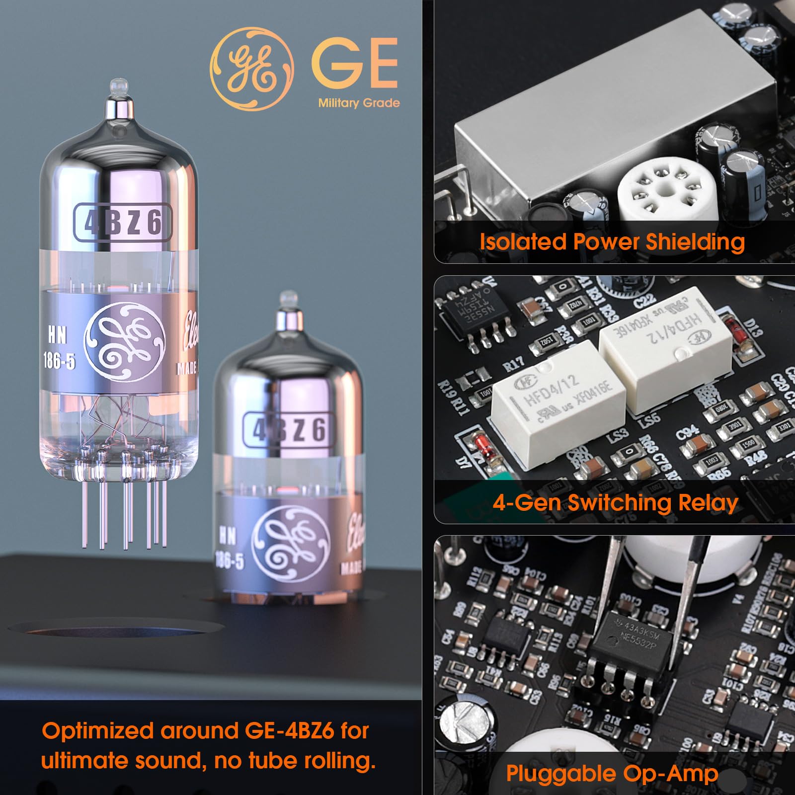 Douk Audio Preamplificatore tubolare MM Phono livello HiFi preamplificatore stereo con filtro passa-basso, uscita subwoofer | Amplificatore audio Tube Preamp