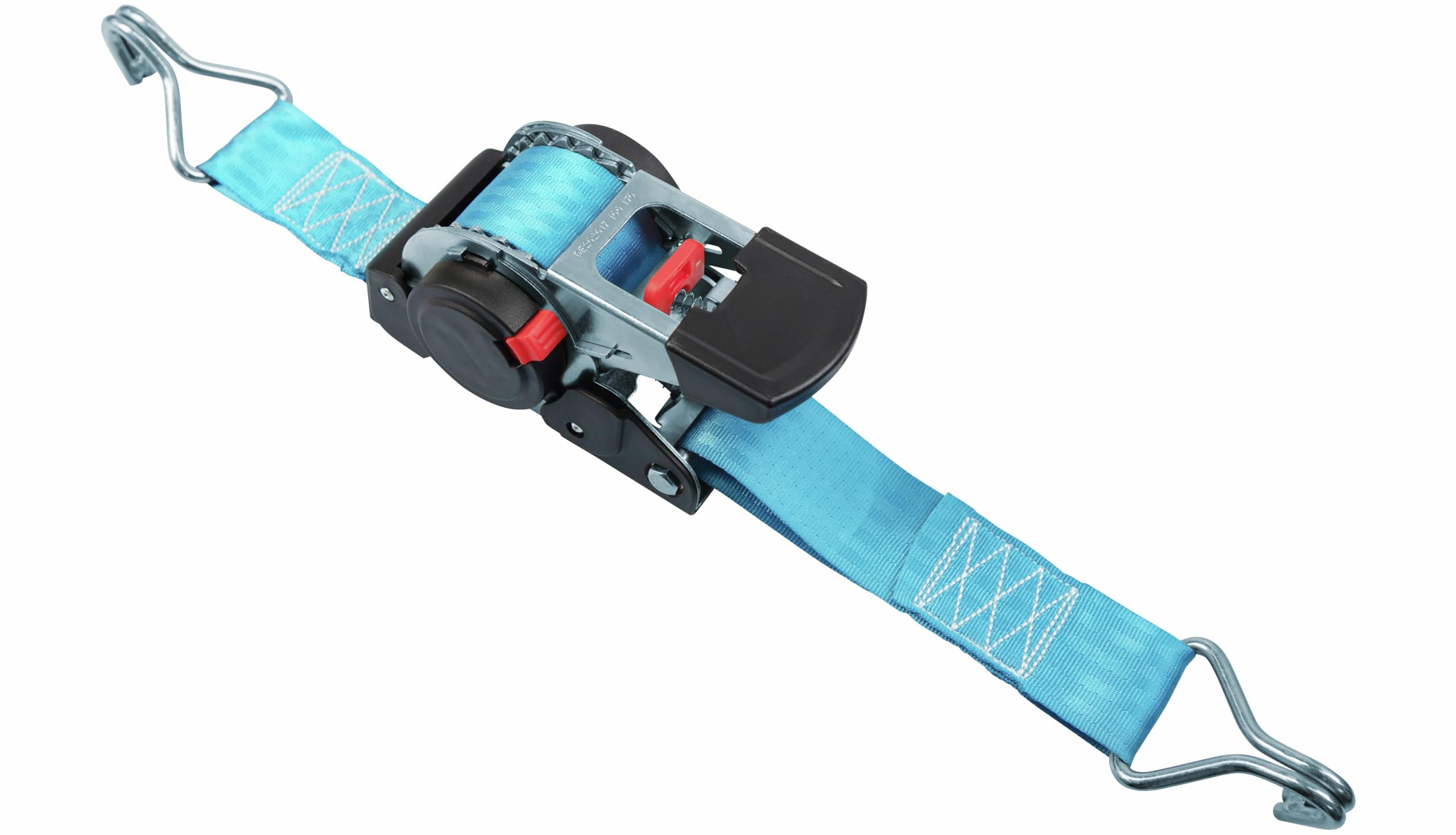 Connex Zurrgurt - Einteilig - 4,5 m x 50 mm - 1500 kg maximale Belastbarkeit - Aufrollautomatik - Mit Spannratsche & Spitzhaken - Aus Polyester/Spanngurt/Ladungssicherung/Ratschengurt / DY270624
