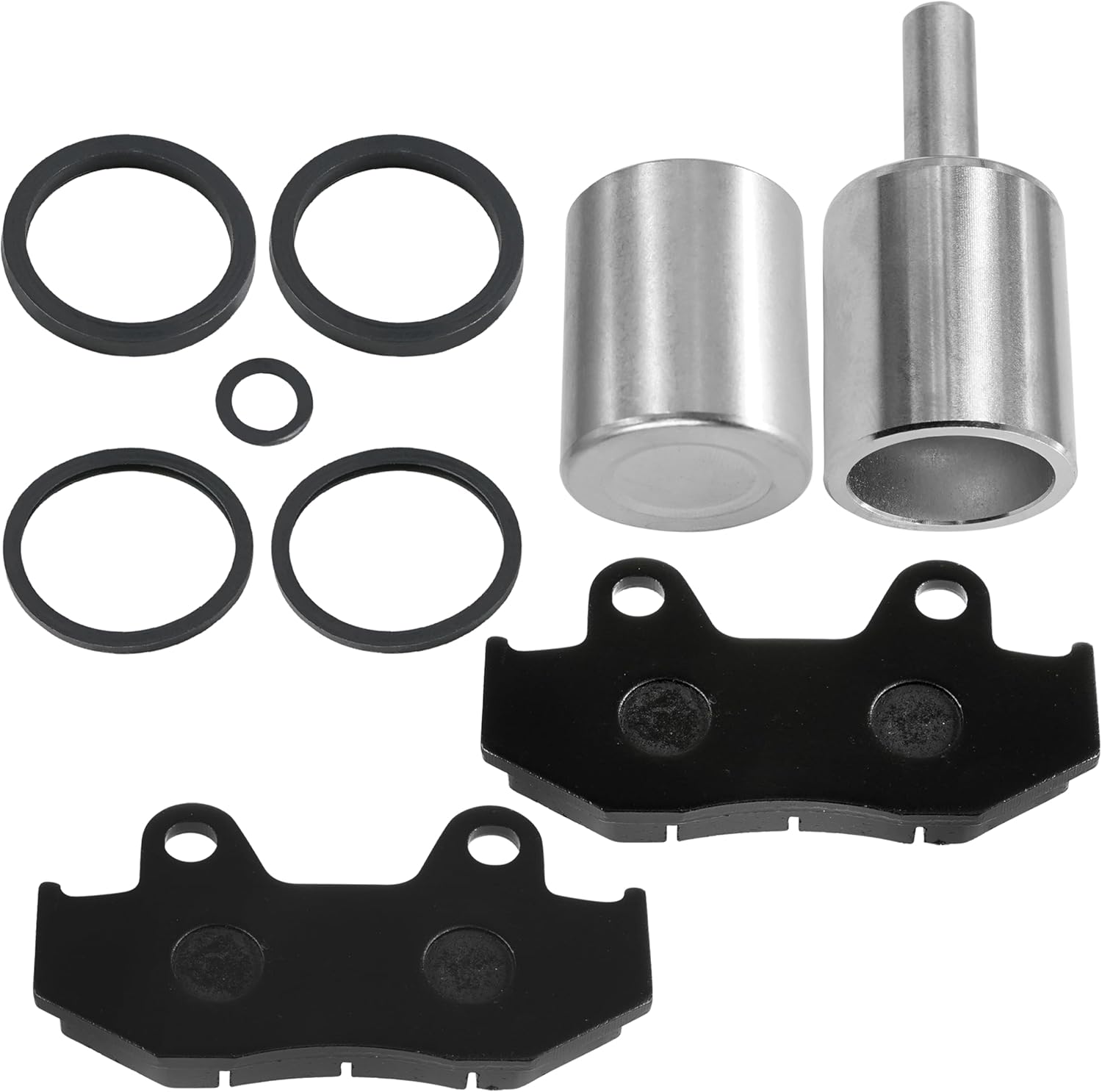 Caltric Rear Brake Piston And Brake Pads Compatible with Yamaha Yfz450R Yfz 450R Yfz450Rse 2009-2017