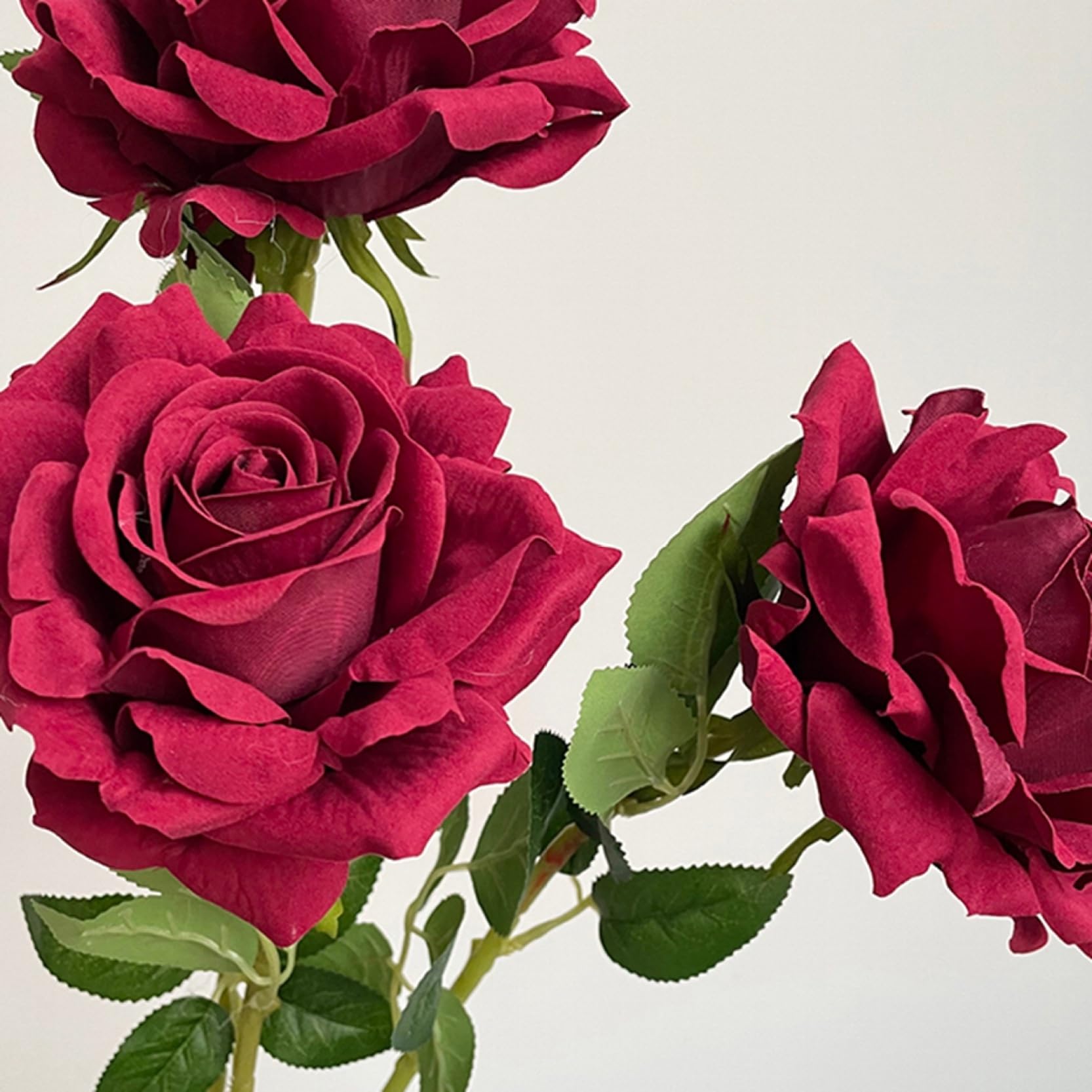 Amazon｜バラ 造花 枯れない花 アートフラワー レッド 1本 薔薇 花