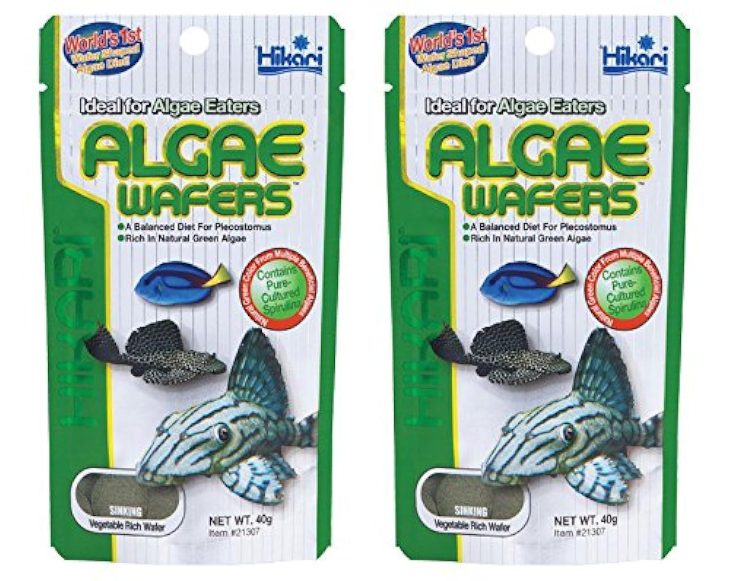 Hikari Tropical Algae Wafers Fish Food [Set of 2] Size: 1.41 Ounces