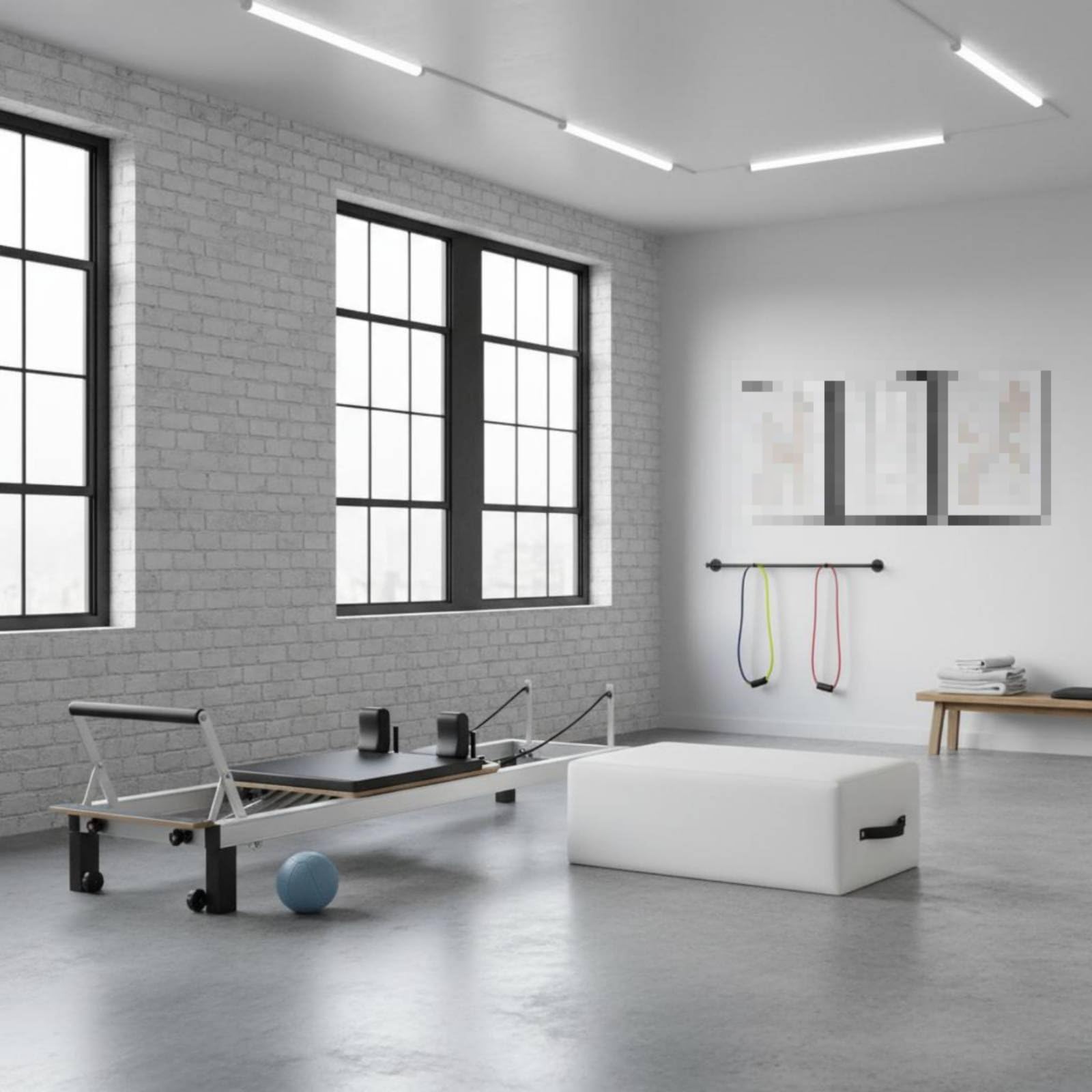 predolo Pilates Bench Reformer Caja de Apoyo Banco Accesorio con Estructura de Madera Cubierta de PU y Espuma Antideslizante y con Asa , Gris Oscuro