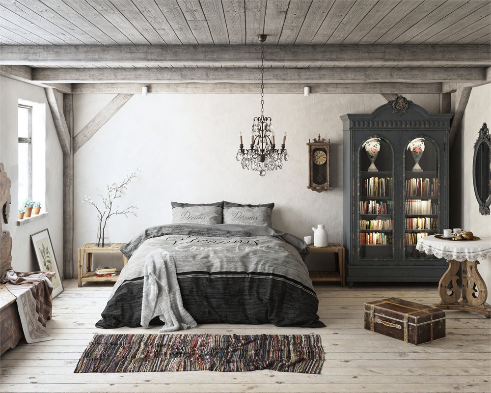 Sleeptime Bettwäsche 4teilig 100% Baumwolle True Dreams, 155cm x 220cm, Reißverschluss, Mit 2 Kissenbezüge 80cm x 80cm