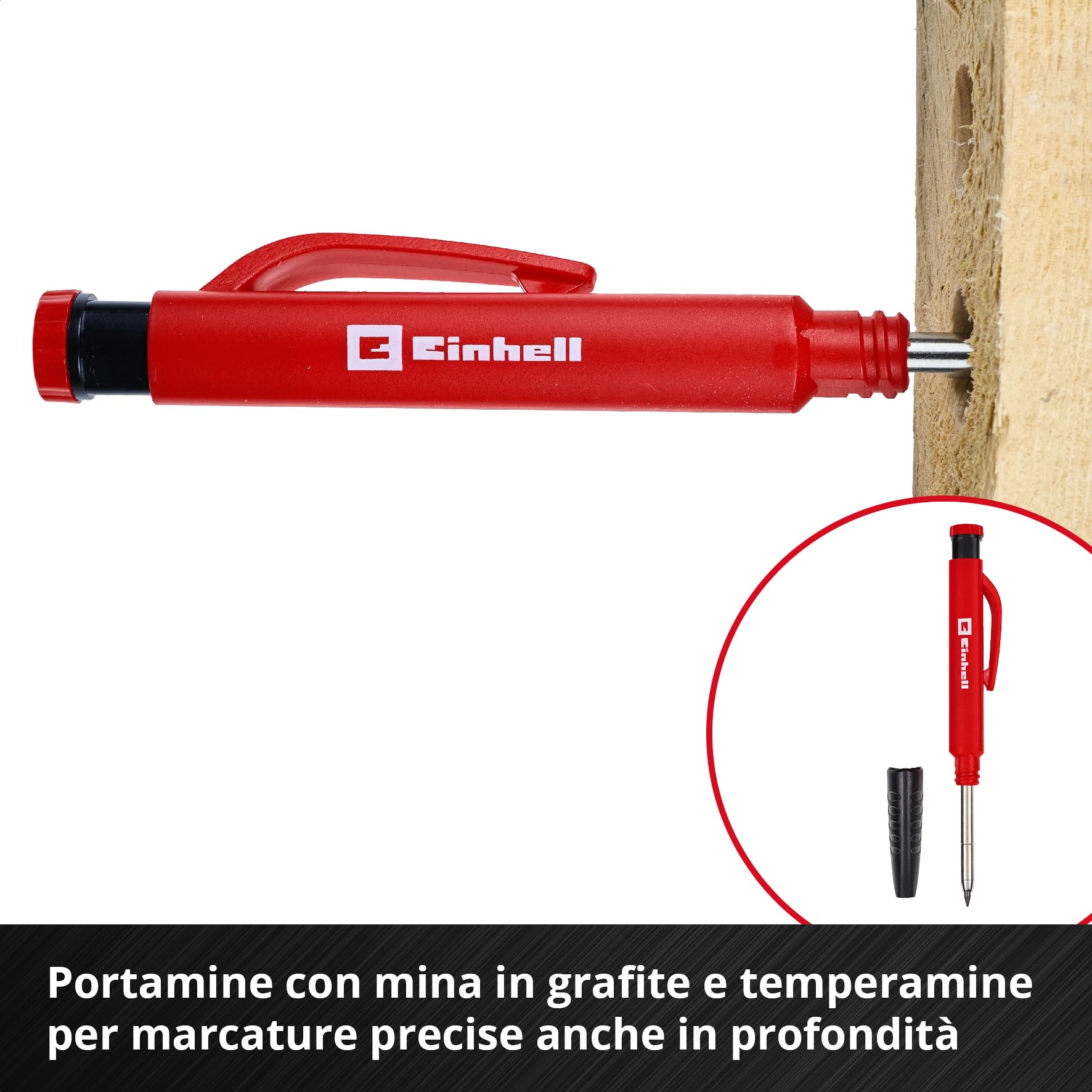 Einhell 2 pezzi set di squadre da carpentiere, 185/300 mm