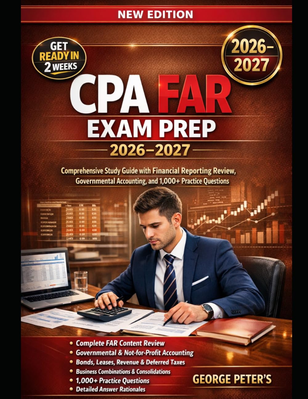 CPA FAR EXAM PREP 2026–2027: Comprehensive Study Guide with Financial Reporting Review, Governmental Accounting, and 1,000+ Practice Questions