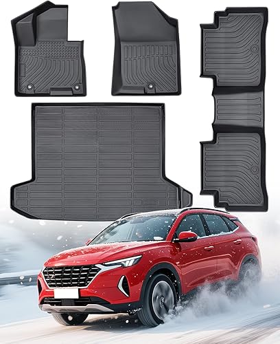 Alfombrillas y forro de carga para Hyundai Tucson PHEV (híbrido enchufable) 2022-2025 | Accesorios de goma TPE para todo tipo de clima para Tucson |