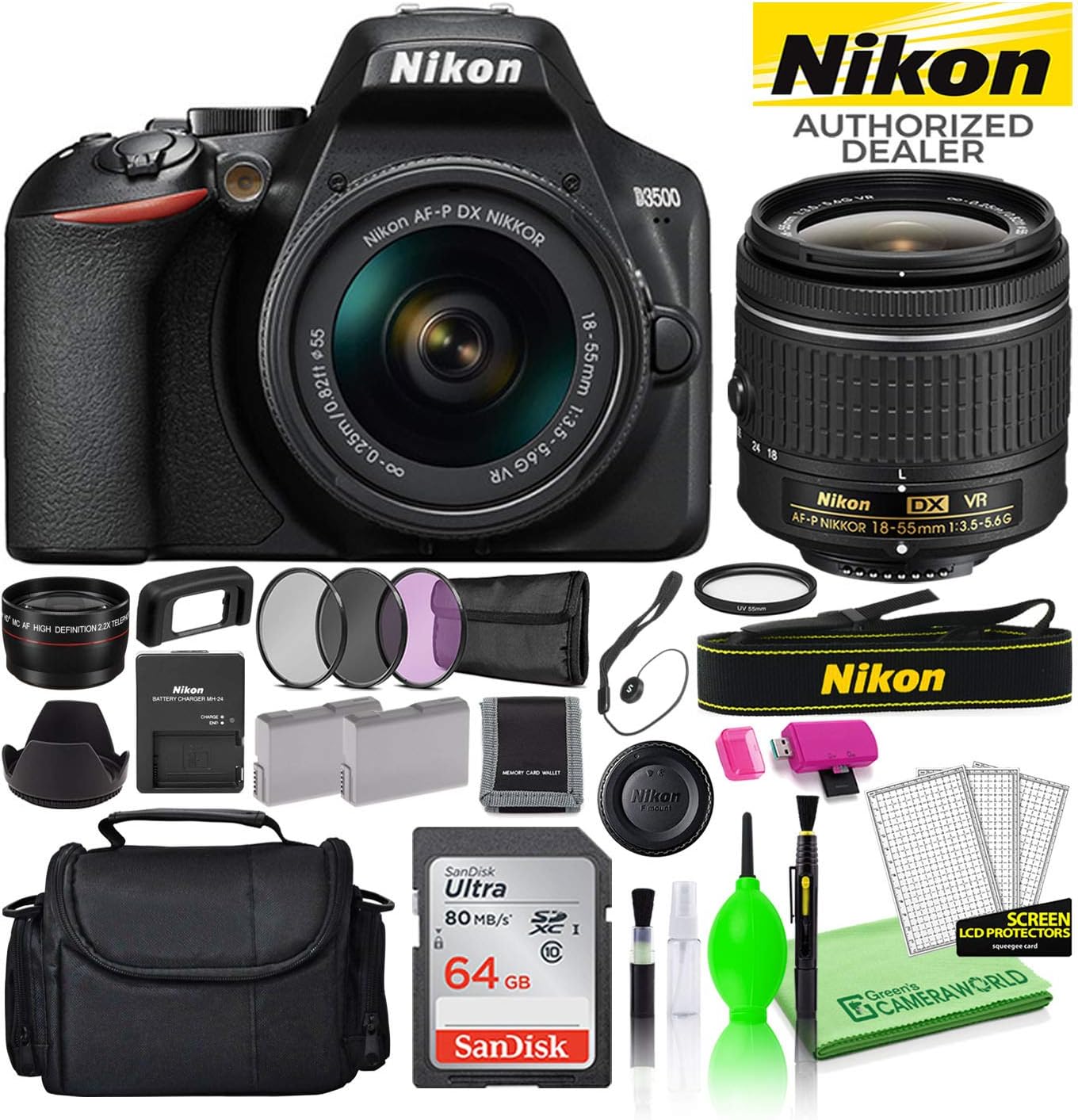 nikon d3500 megapixels