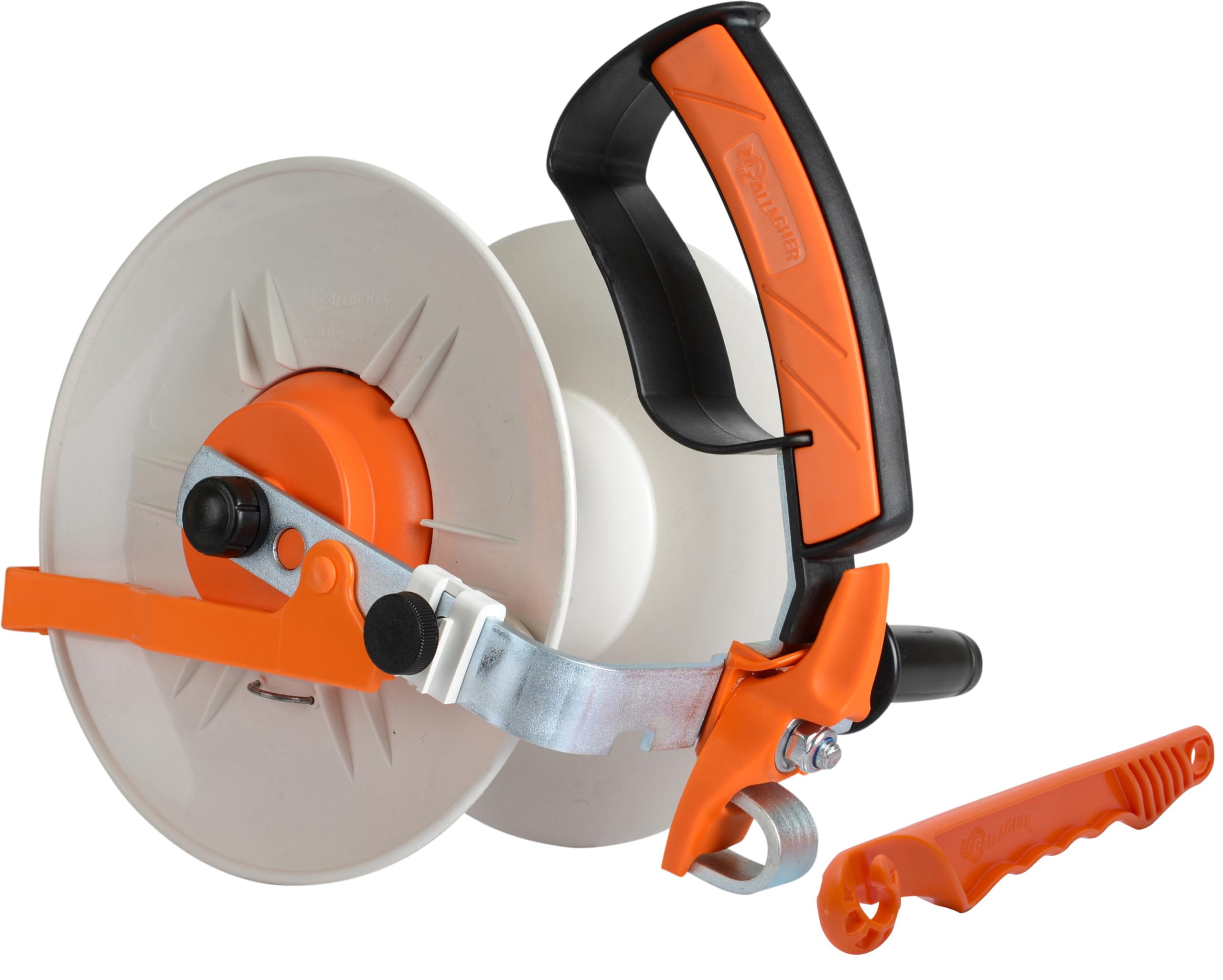 Gallagher Electric Fence Reel | Durable 3:1 Geared Fencing Reel for Polywire, Polyrope & Fence Tape | Fast Winding, Heavy-Duty Gearbox,