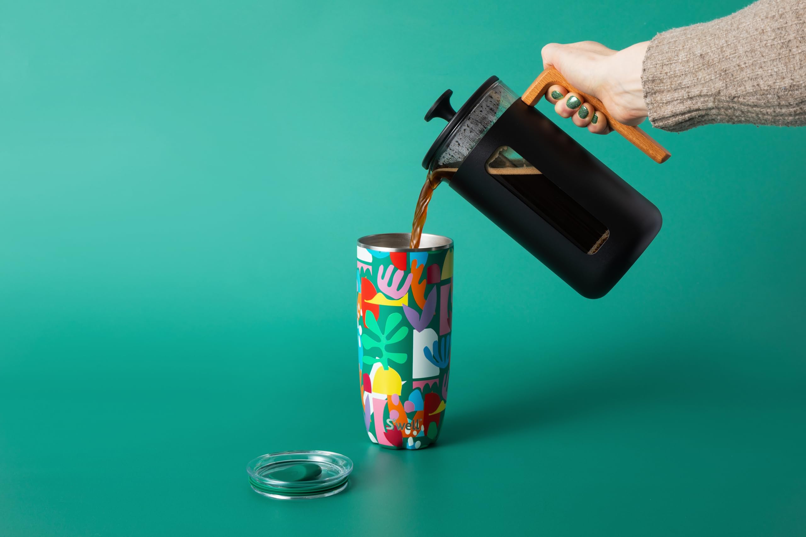S'well 'Paper Cutouts' Tumbler with Straw, 700 ml - Image 2