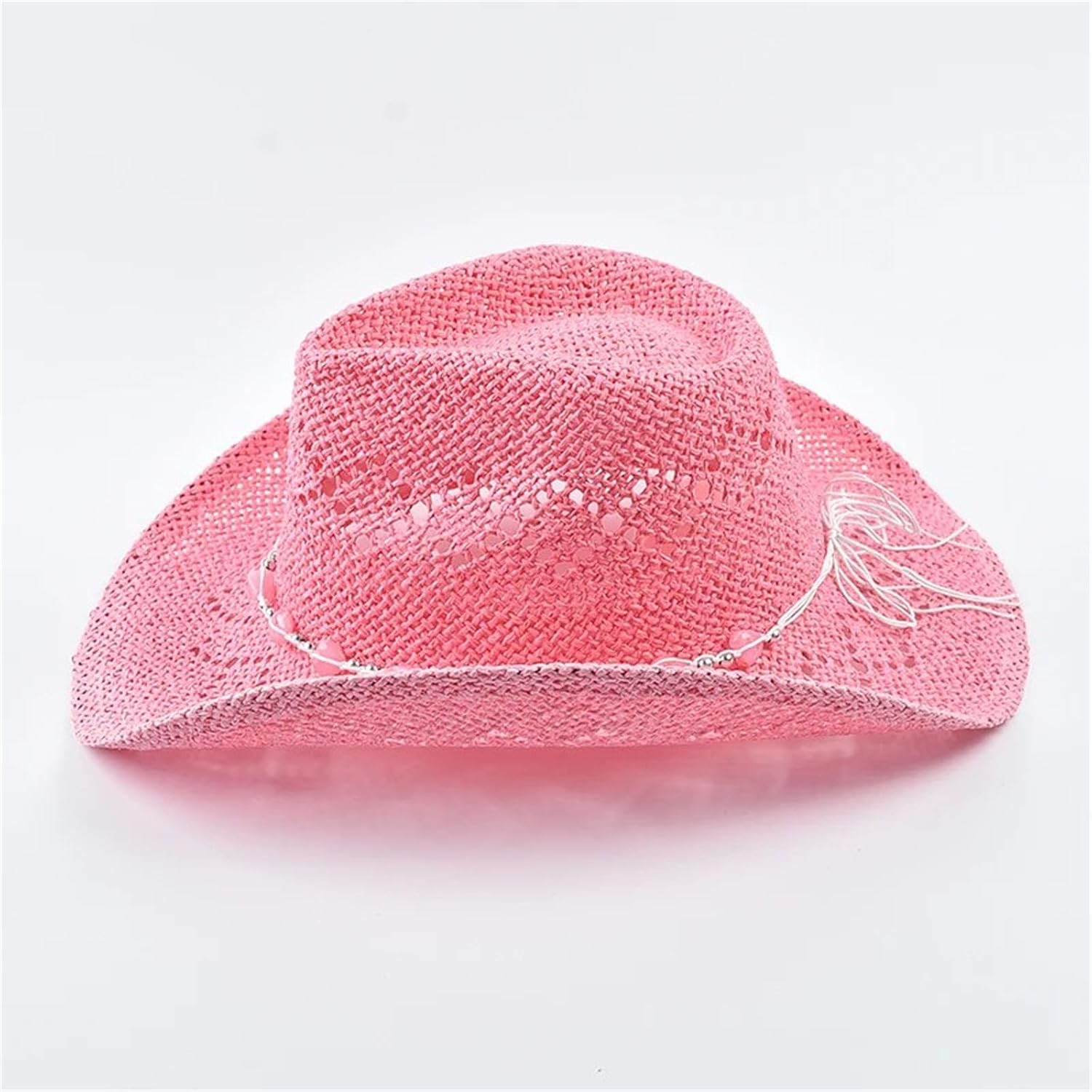 Womens Straw Hat Lightweight Breathable Sun Protection Beach Travel Festival Summer Cap