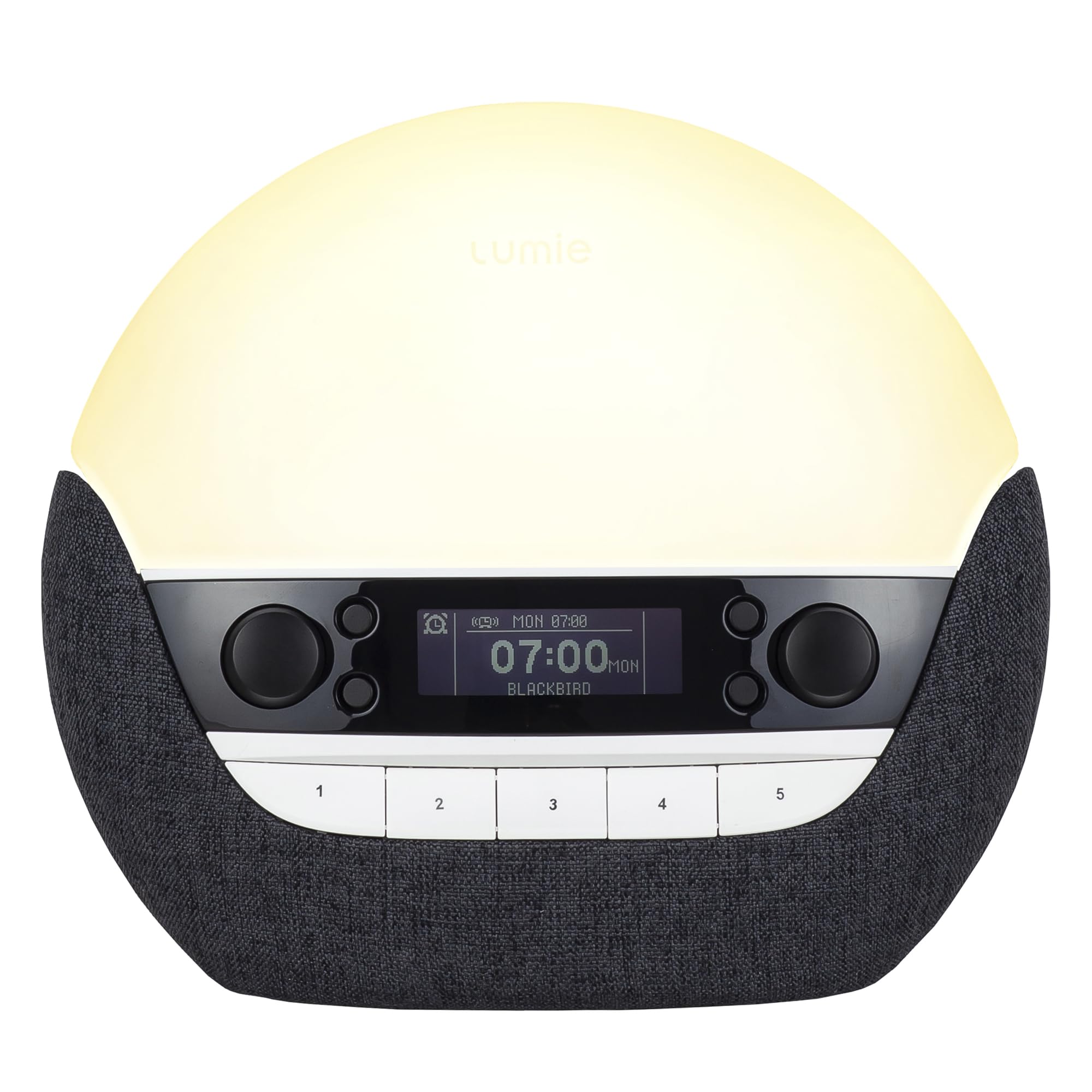 Lumie Bodyclock Luxe 750DAB - Lichtwecker, DAB-Radio, Bluetooth Lautsprecher & Wenig Blaulicht für Schlafenszeit