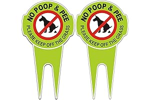2 Pcs Curb Your Dog Signs: Protect Your Lawn with Style