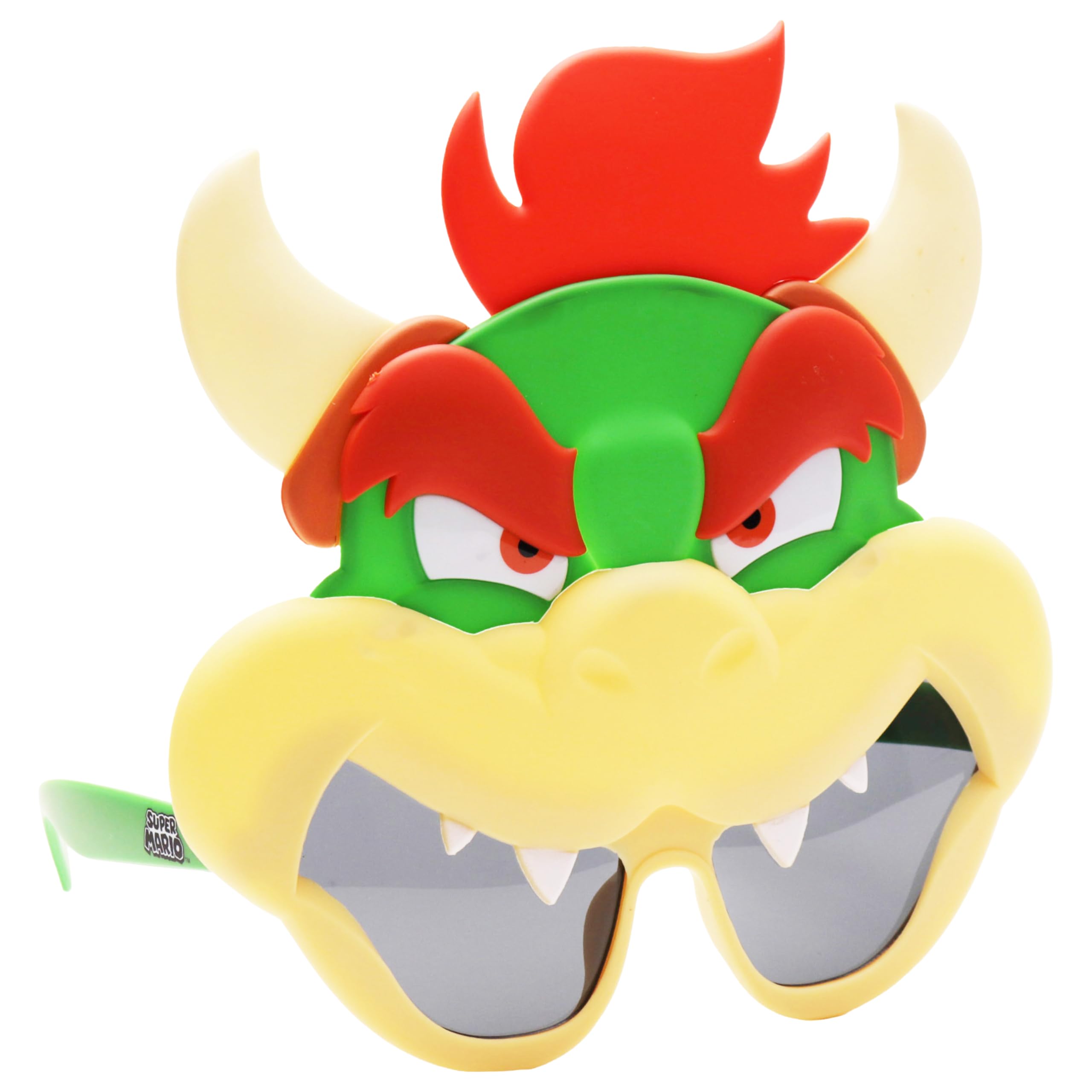 Sun-Staches Bowser Sunglasses | Officially Licensed Nintendo Costume Accessory for Super Mario Fans | UV 400 | One Size Fits Most