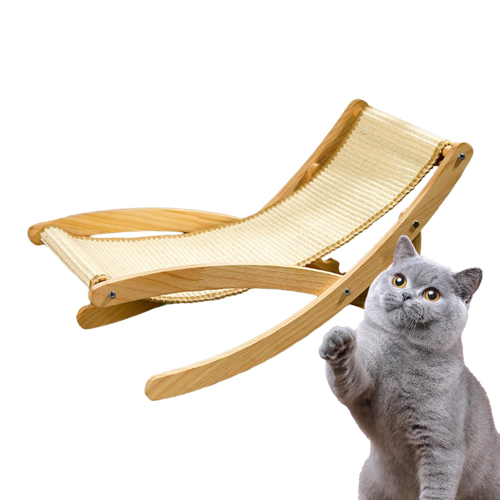 Sedia per Gatti Tiragraffi Regolabile Con