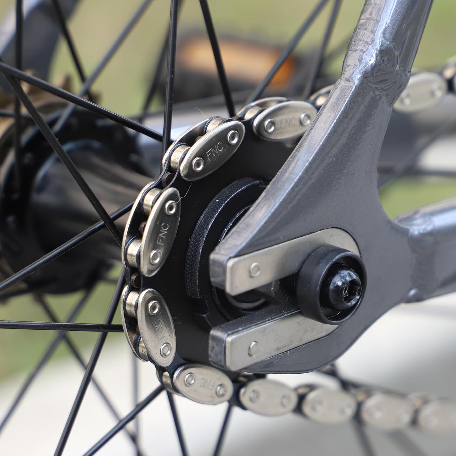 ZUKKA Łańcuch rowerowy 1/8 cala 1/2 x 1/8, 100 ogniw, 1-biegowy łańcuch rowerowy, BMX, do rowerów wyścigowych i górskich