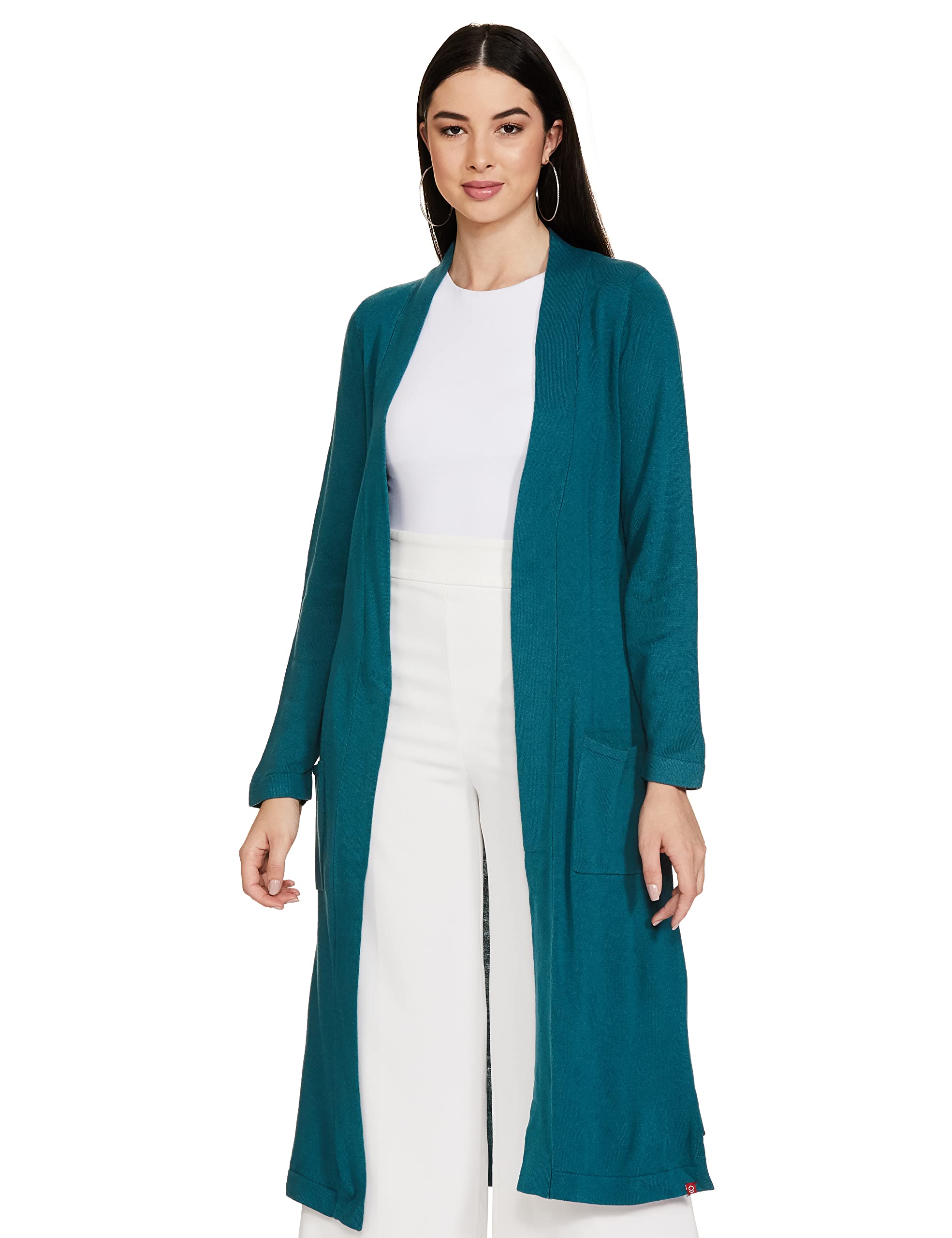 Women Acrylic Straight Solid Shrug-image-20