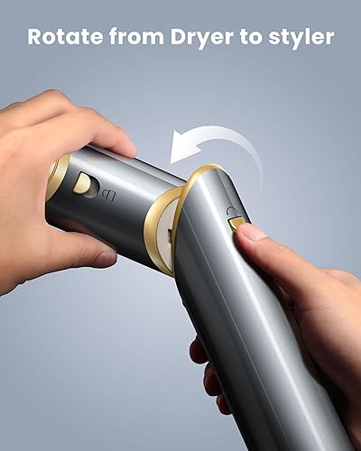 Miniatura 2 de Easywave Estilizador de Cabello Múltiple 5 en 1 Secador con Cepillo 110,000 RPM de alta velocidad, sistema de secado y peinado de aire flexible,