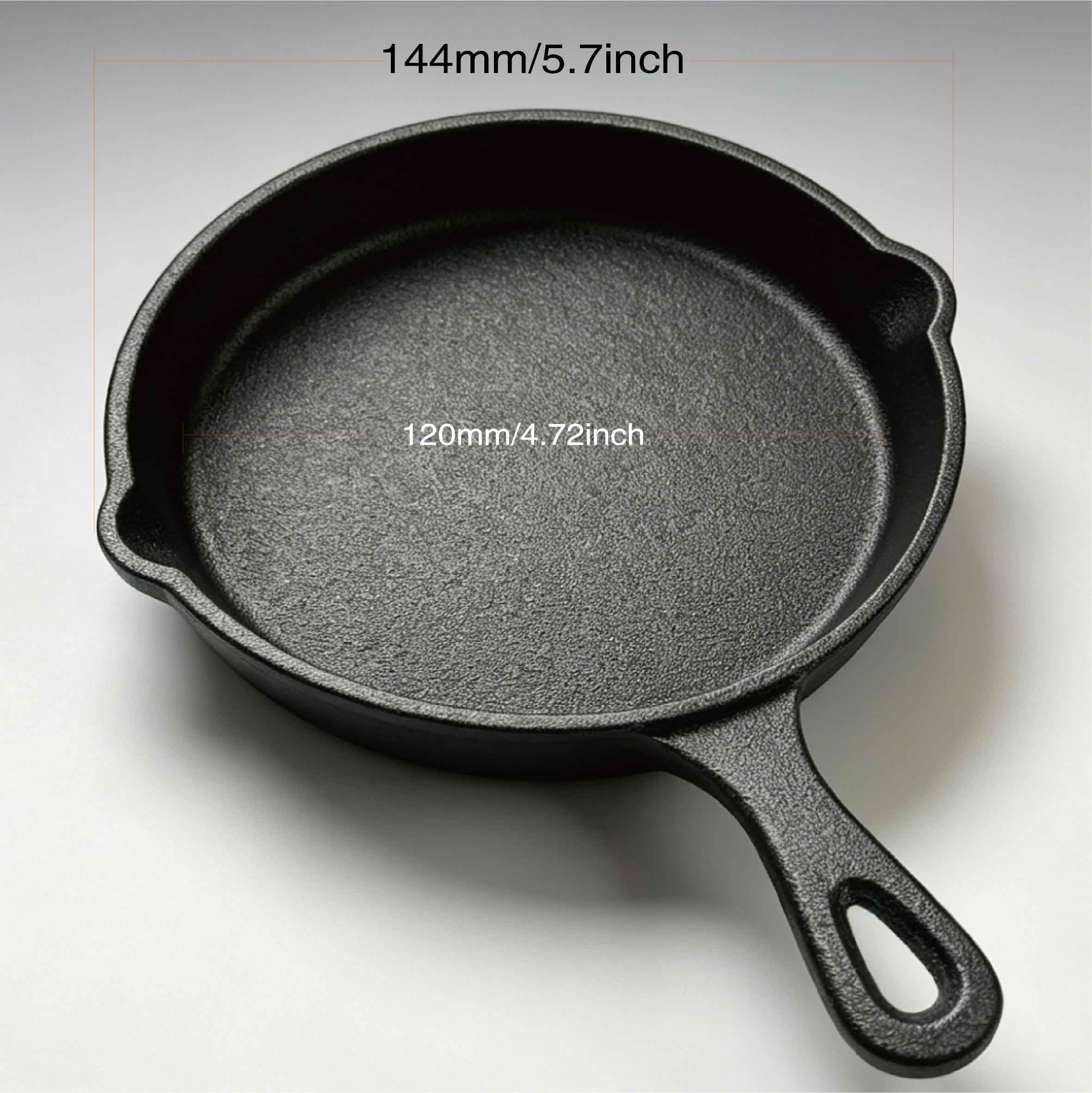Pre-Seasoned Cast Iron Skillet - 5 Inch Mini -5