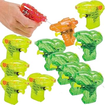 Water Gun Assortment 3.5" - Toys - 12 Pieces