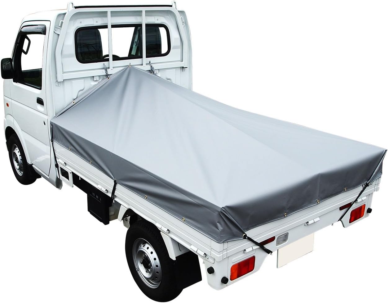 軽トラック 荷台シート 前部1 9 後部1 8m 長さ2 2m シルバー アルミ製荷台フレームセット 送料無料でお届けします