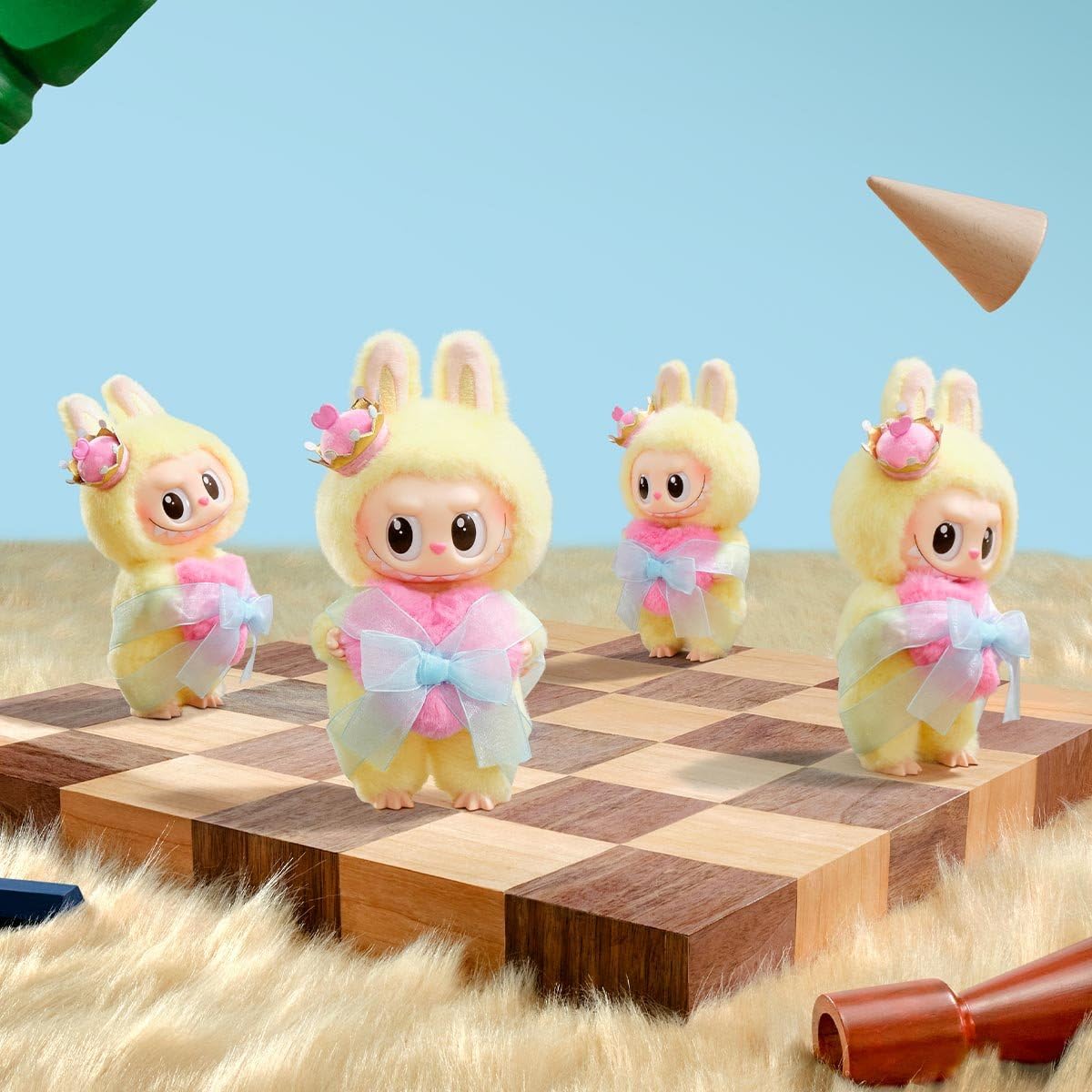 POP MART LET'S CHECKMATE ぬいぐるみ 4体セット Amazon.com: POP MART The Monsters Let's Checkmate Series-Vinyl
