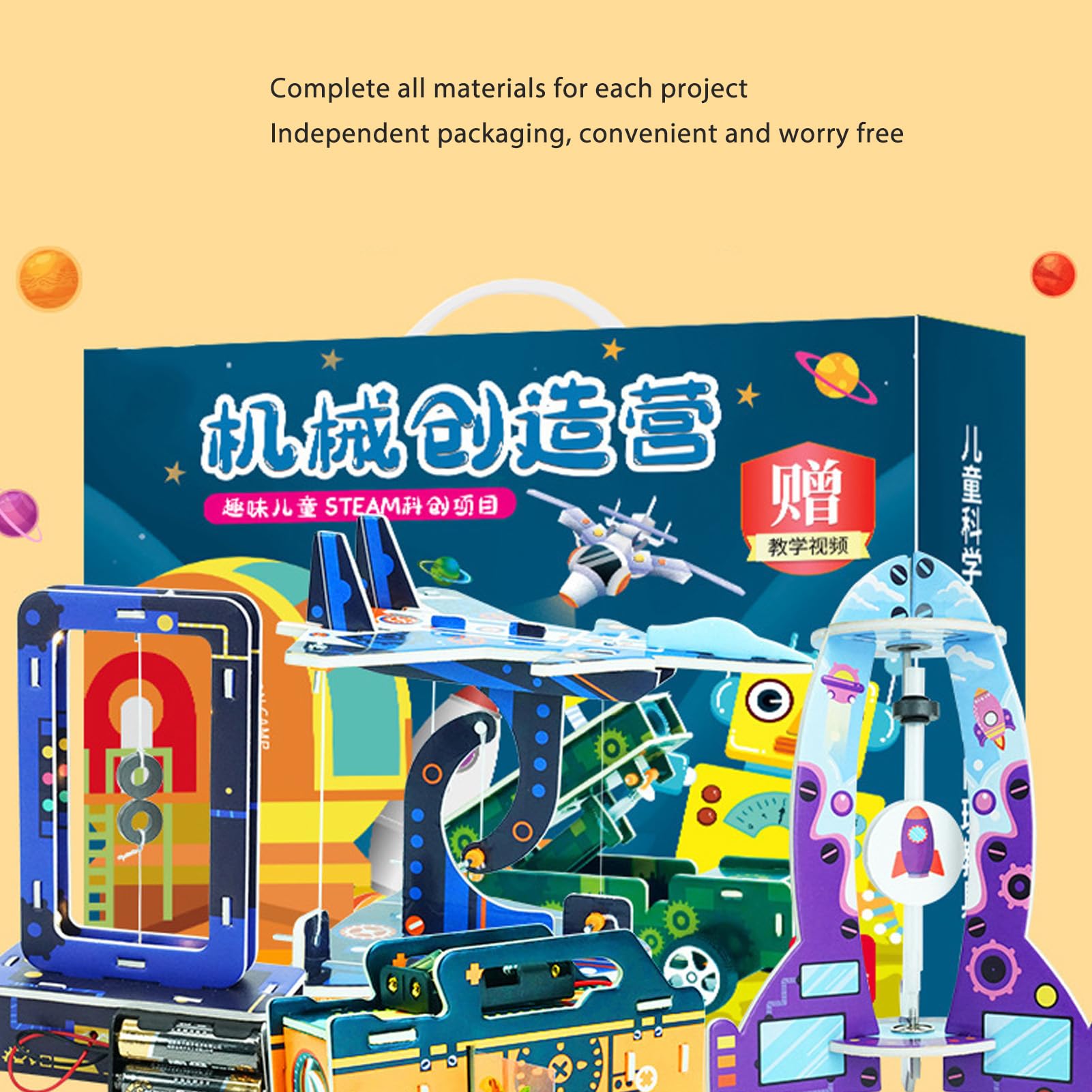 Kit de Proyectos Stem, Accesorios Completos, Kit Educativo para Estimular el Interés en el Aprendizaje, Científico para Cultivar la Creatividad del Pensamiento, Mejorar Las Habilidades