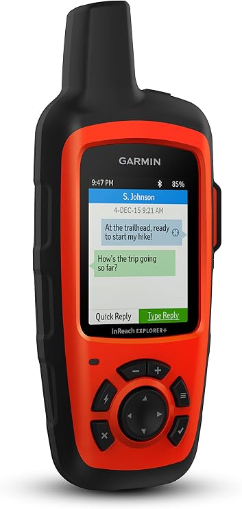 Garmin 010-01735-10 inReach Explorer+, Handheld Satellite Communicator with Topo Maps and GPS Navigation