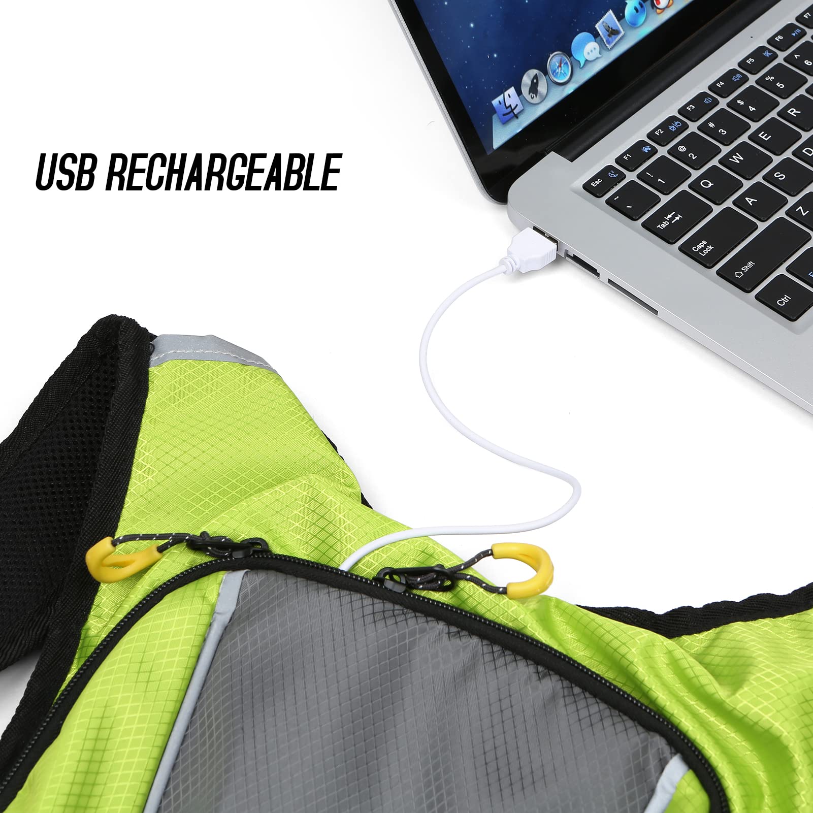 Lixada Réfléchissant Sac À Dos Vélo Sac à Dos avec Clignotants LED IPX5 Étanche Sac de Lumière de Sécurité Rechargeable par USB Sac de Vélo Télécommandé Sans Fil pour le Cyclisme, la Course, la Marche