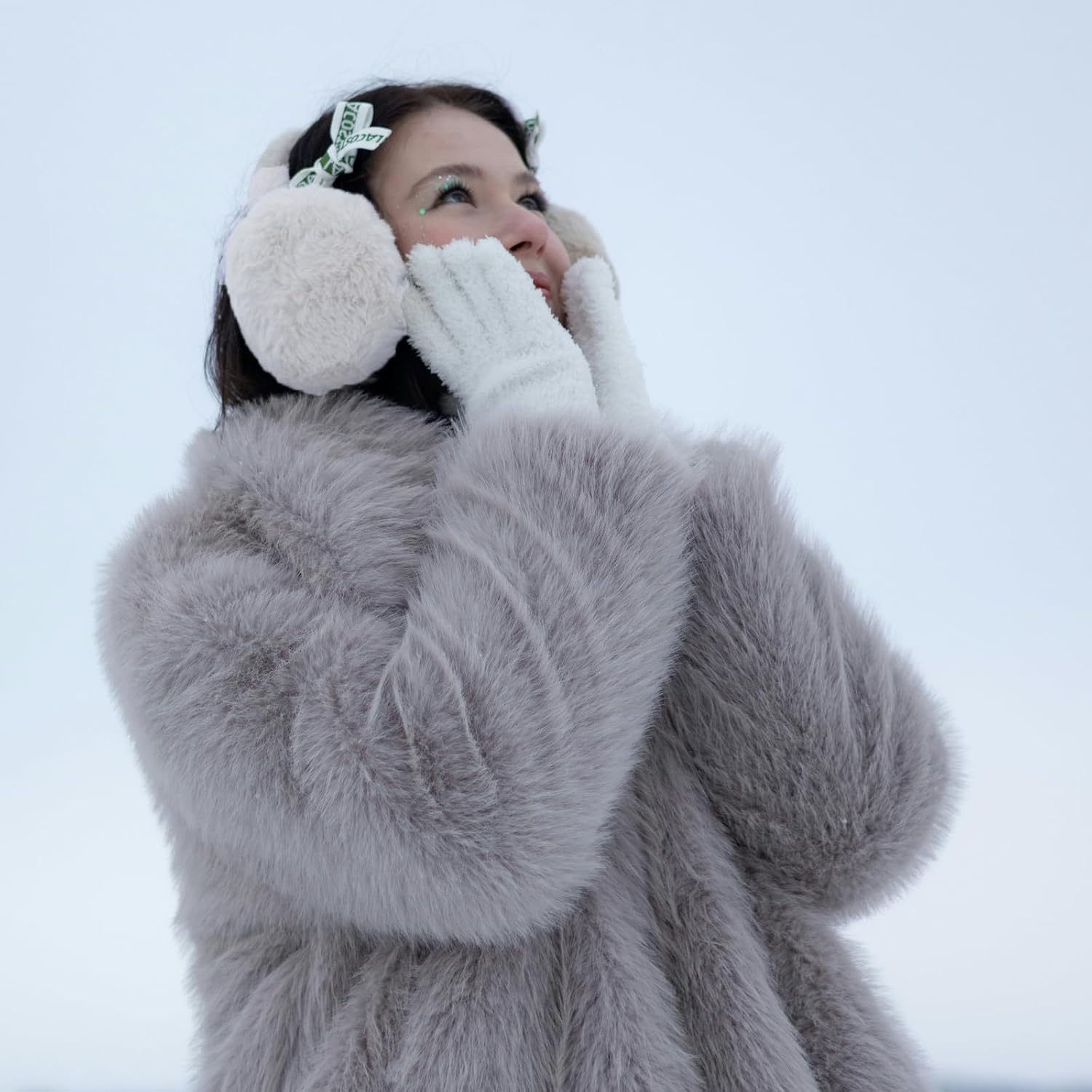 Earmuffs Fluffy Ear Muff Ear Warmers Winter Warm Plush Earmuff Foldable Women Men - Image 4