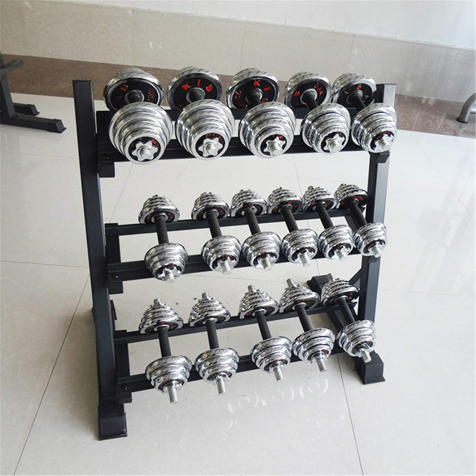 Amazon.co.jp: ダンベル ラック 3層ヘビーデューティダンベルラック