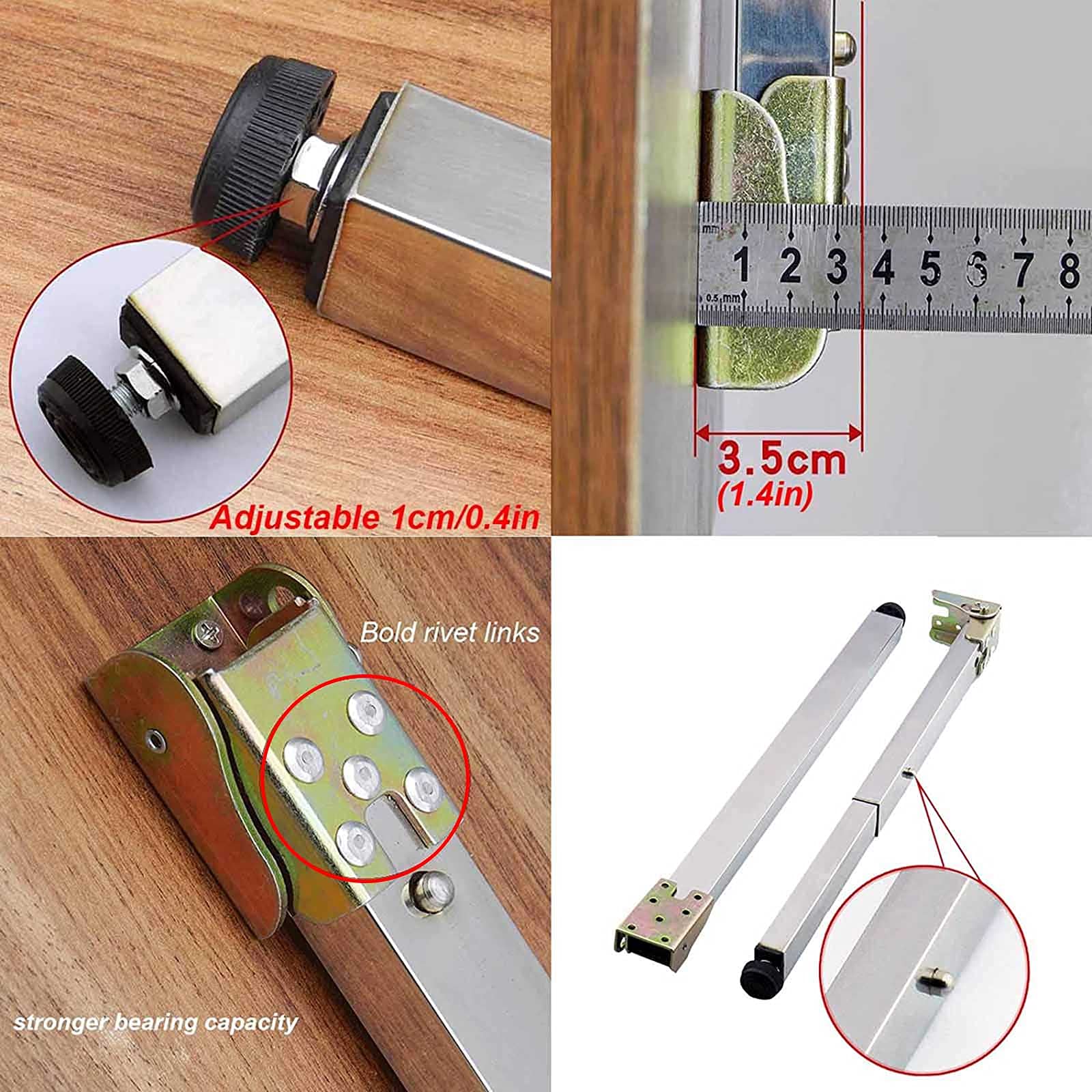 Amazon.co.jp: ステンレス製のテーブル脚、折りたたみ式および