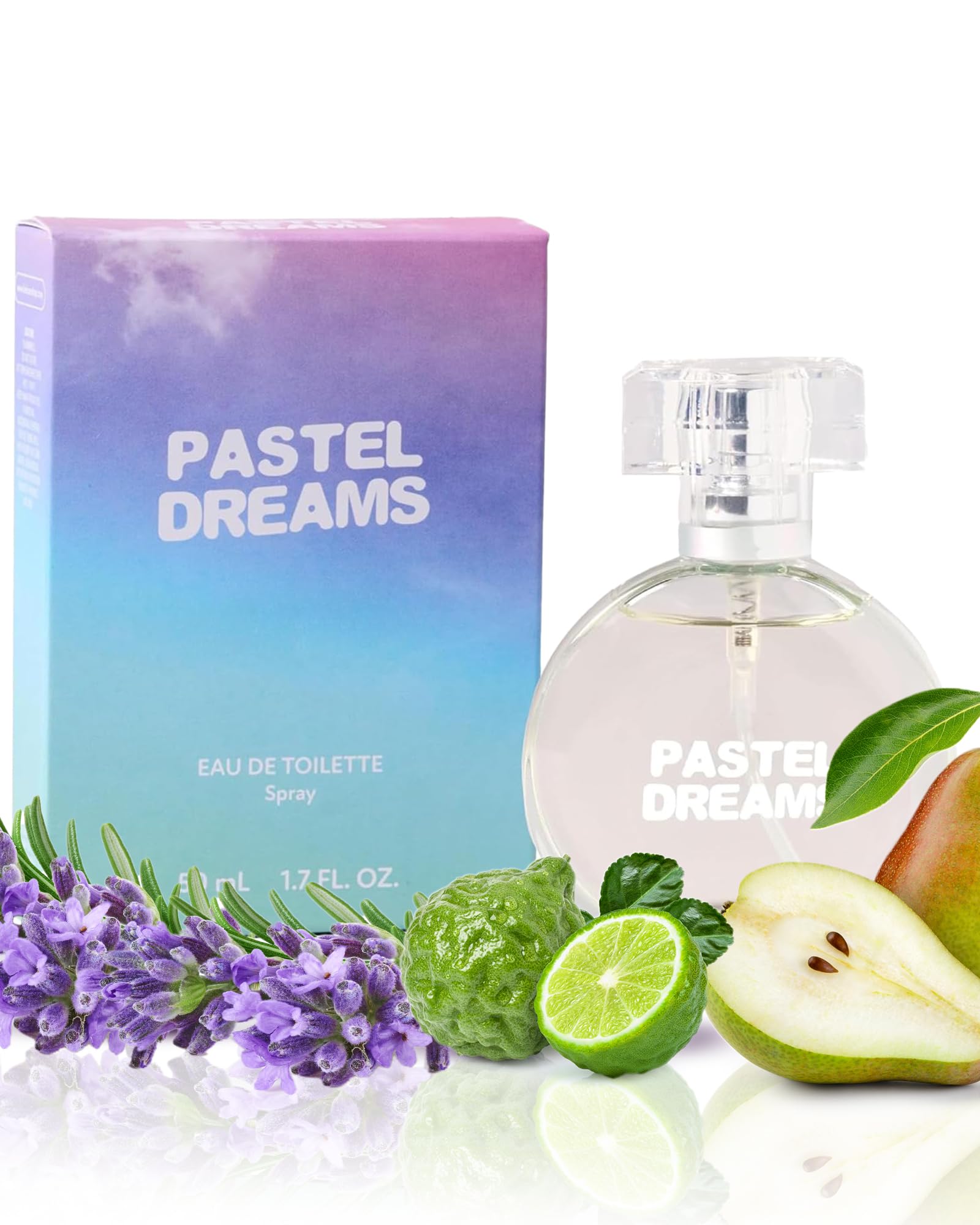 PB ParfumsBelcam Pastel Dreams Eau De Toilette Spray for Women, Fresh Floral and Sweet Scent, Long-Lasting Fragrance for Day & Night Wear, Elegant and Refreshing Perfume, 1.7 fl.oz. (50 mL)